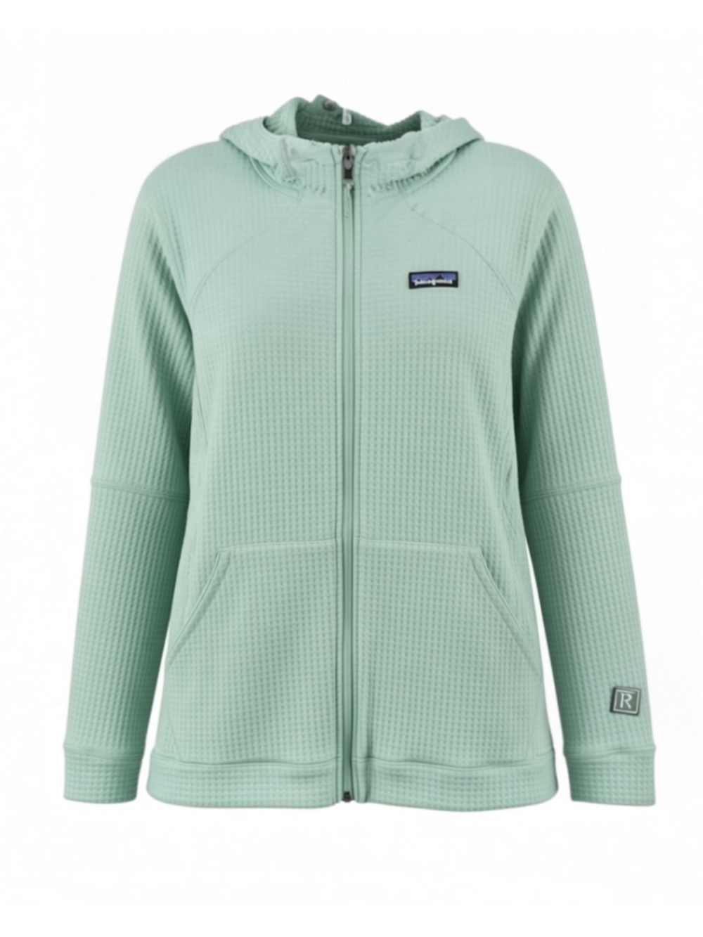 Women's Patagonia R1 Series Fleece Full Zip Hoodie in Green Size XL